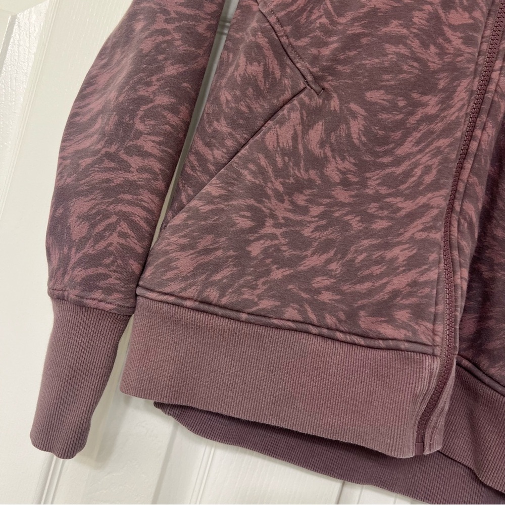 Athleta Purple Zebra Pattern Jacket Gray Active W… - image 4